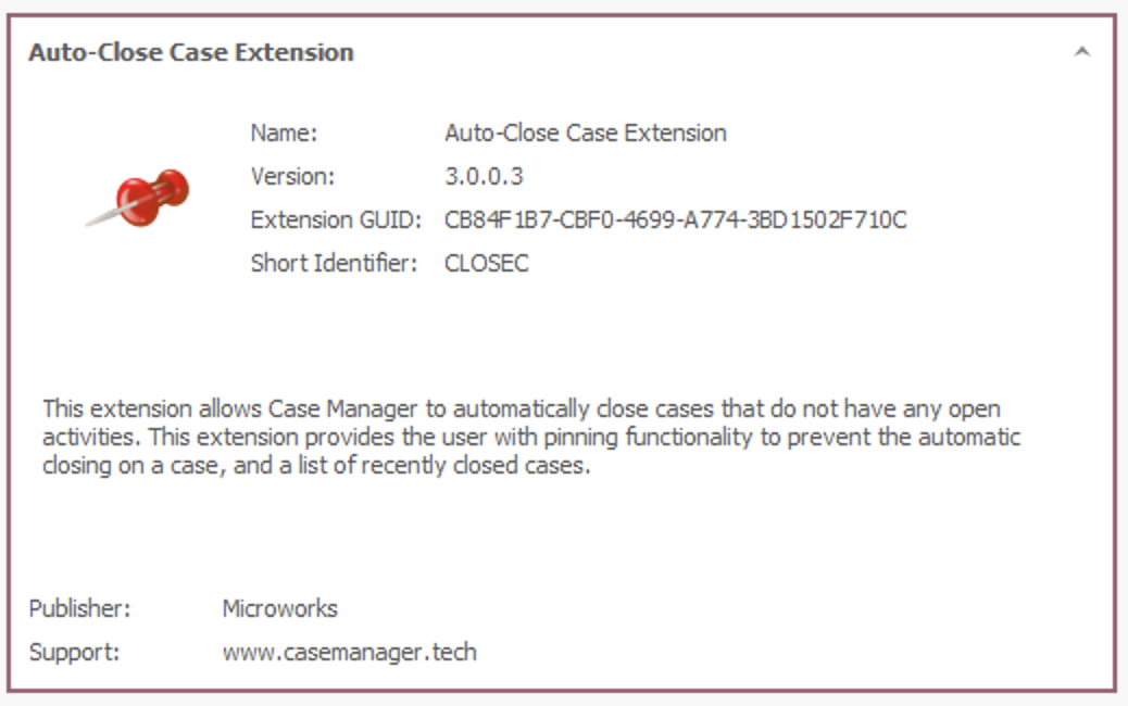 Installing Case Manager Auto-Close Cases Extension