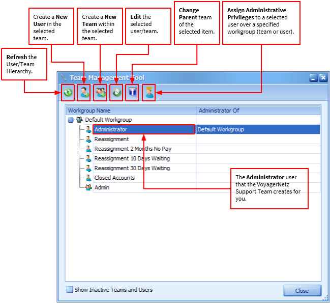 Team Admin Tool