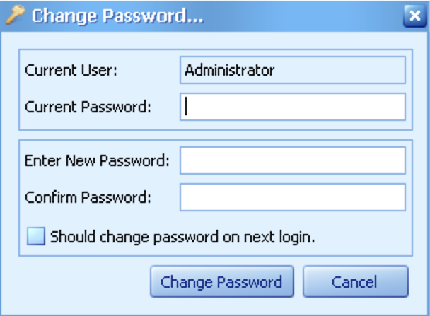 Setting or resetting a user’s password