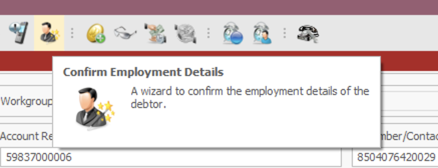 Employer Confirmation Toolbar Button