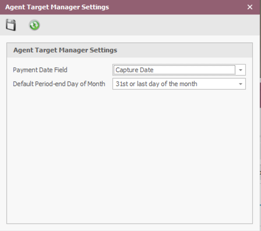 Agent Target Manager Settings