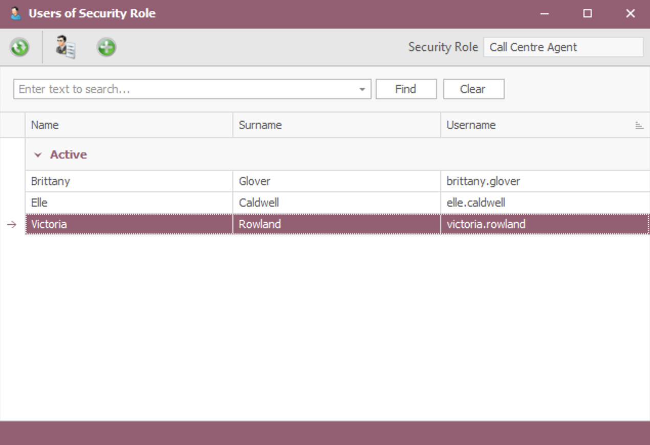 View users with role