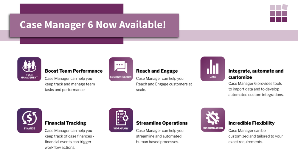 Case Manager 6 Now Available