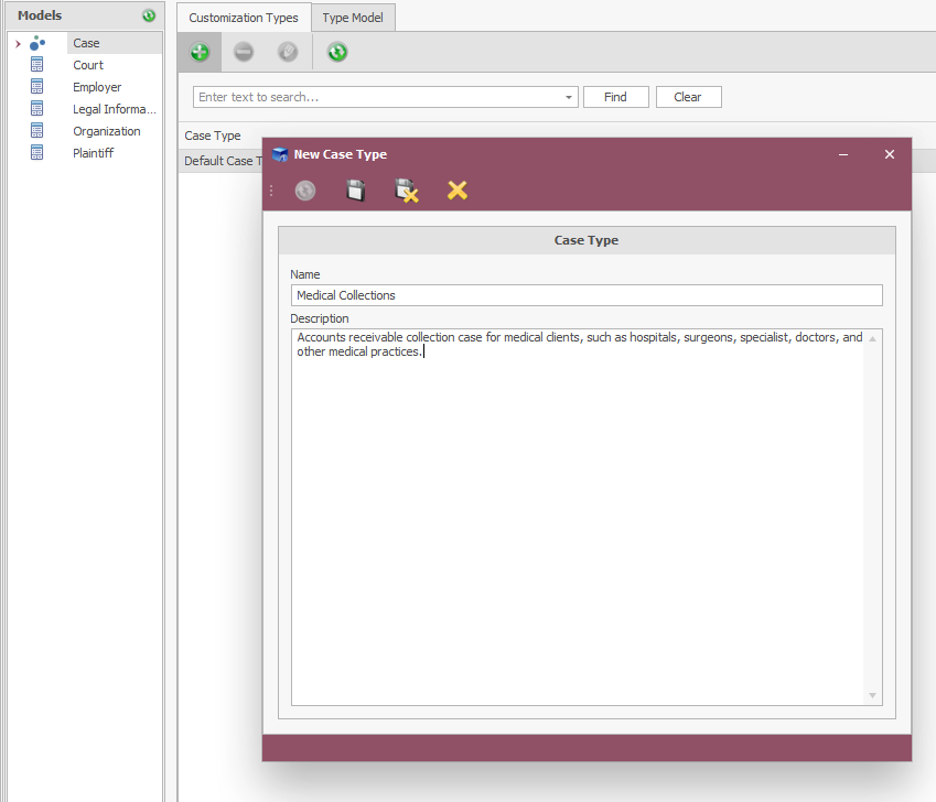 Create New Case Type