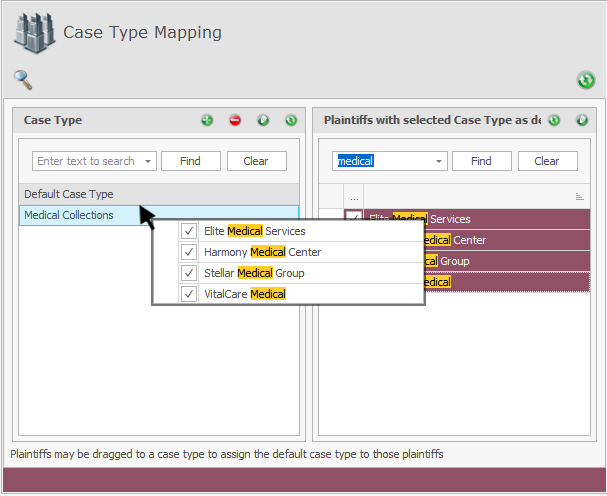 Case Type Mapping