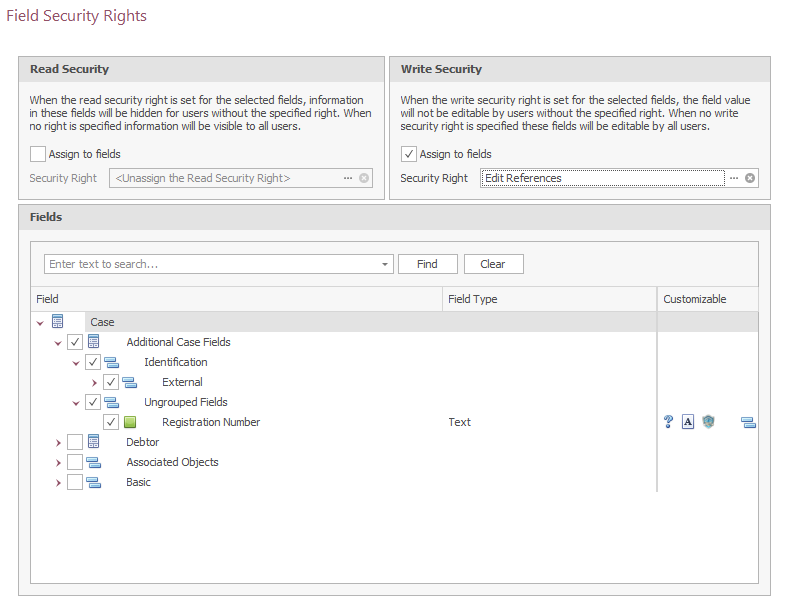 Bulk Edit - Field Security Rights