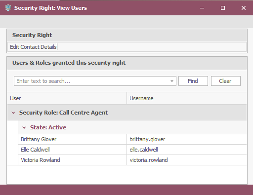 Custom Field Security - View Users