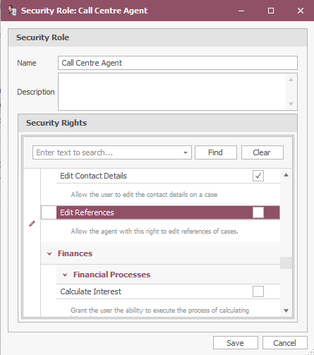 User Security - Assign Custom Field Security Right