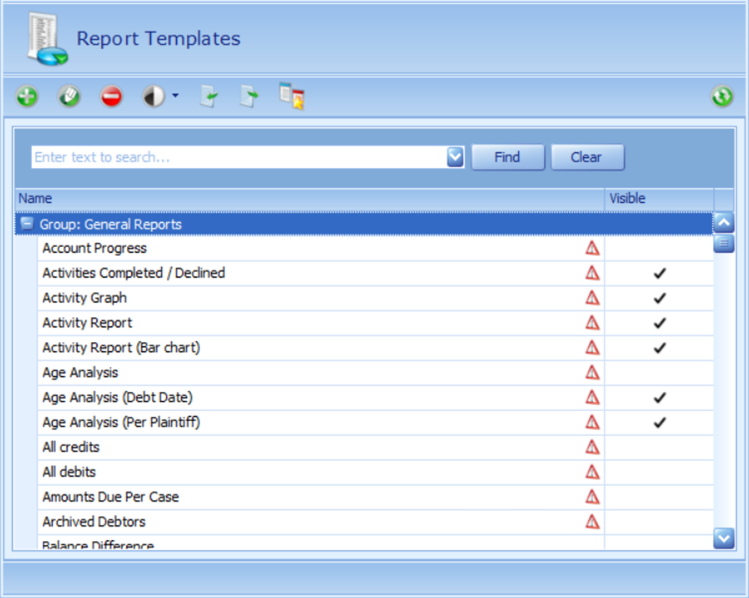 Configuration Tools - Report Template